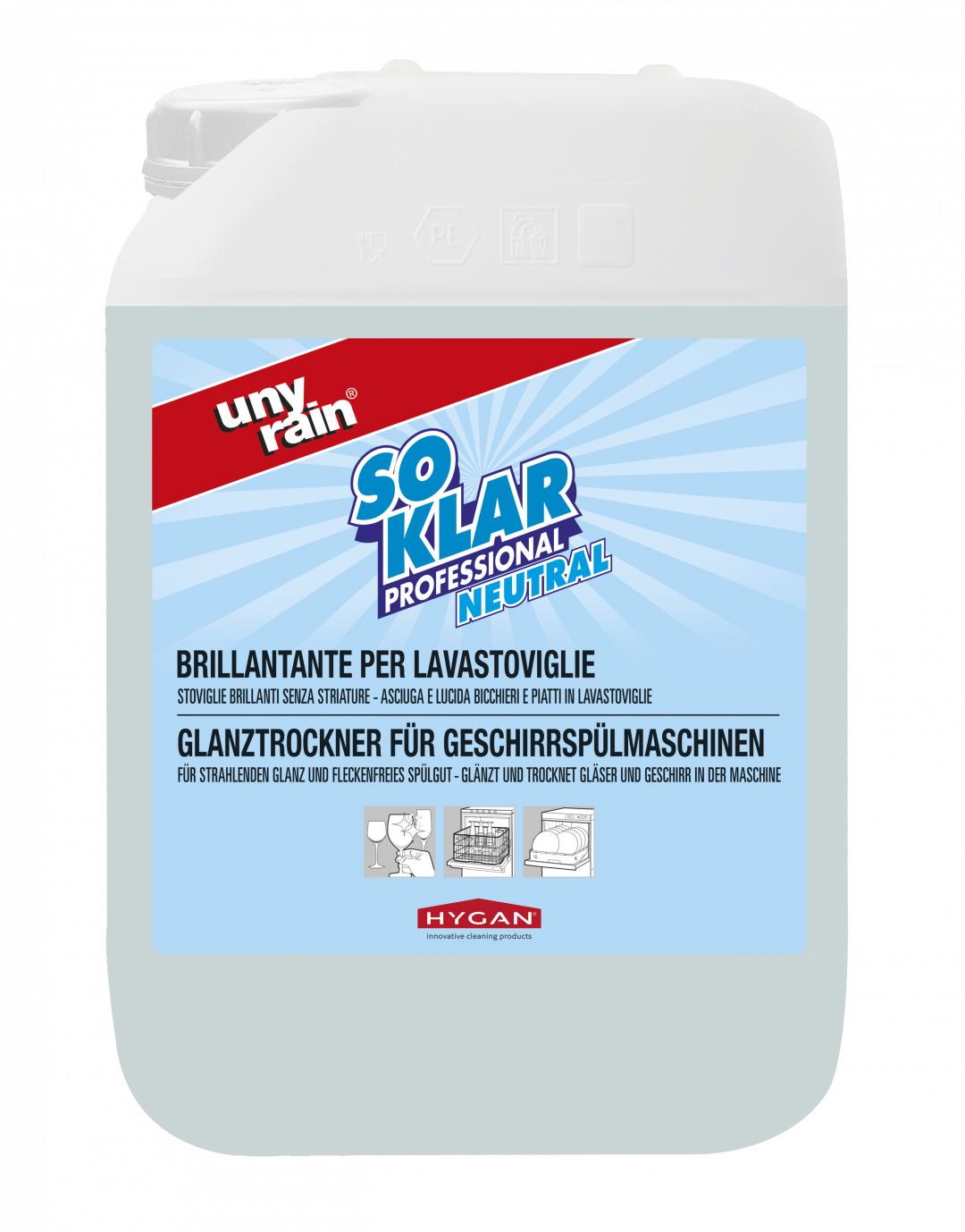 Hygan Soklar Neutral Glanztrockner für Geschirrspülmaschinen