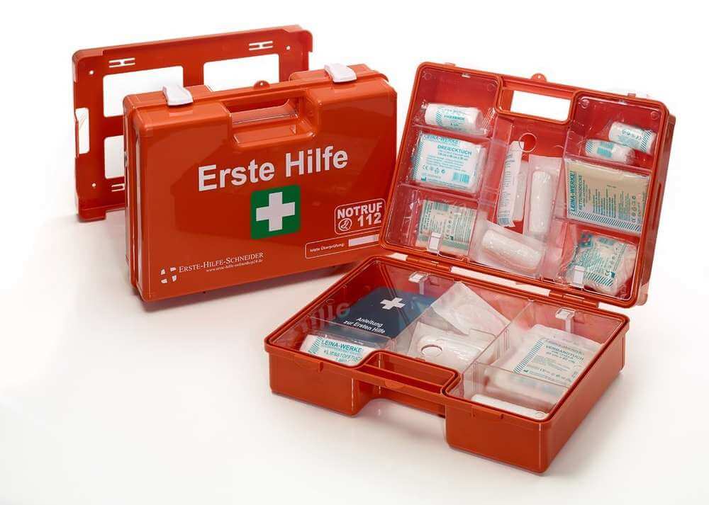 Erste Hilfe Koffer SAN, DIN 13157, orange