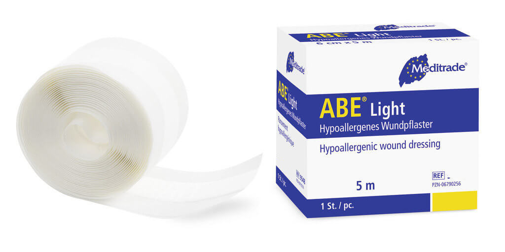 Meditrade ABE light Wundpflaster 8 cm x 5 m